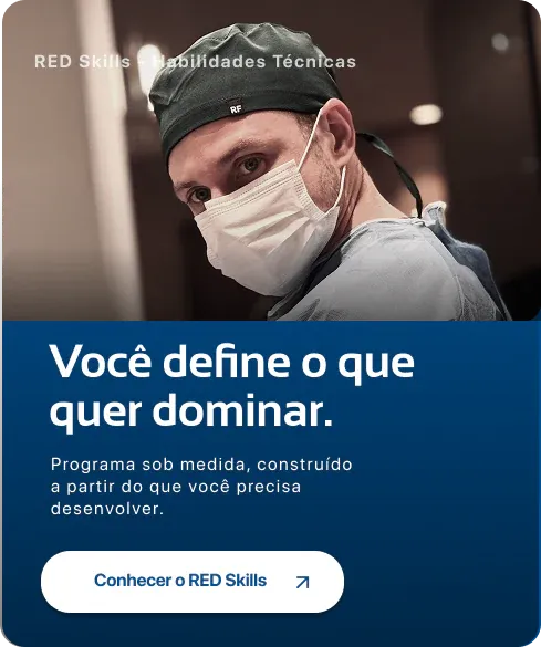 RED Skills · Habilidades técnicas: Você define o que quer dominar.